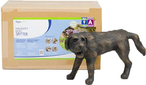 Show full view: Aquascape Naughty Dog Spitter Fish Aquarium Ornament slide 4 of 4