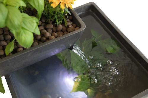 Show full view: AquaSprouts Fountain Aquaponics Ecosystem Kit, Charcoal, 8-gal slide 5 of 11