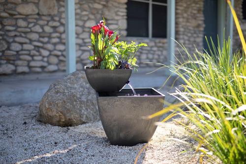 Show full view: AquaSprouts Fountain Aquaponics Ecosystem Kit, Charcoal, 8-gal slide 8 of 11