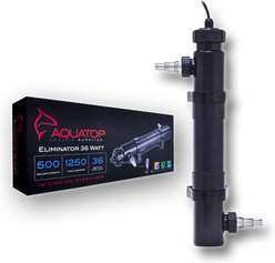 Aquatop 2641 GPH Eliminator Inline UV Sterilizer, Black