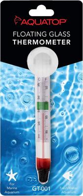 Show full view: Aquatop Floating Glass Thermometer with Suction Cup Mount slide 4 of 5