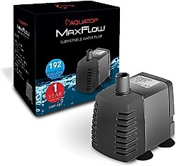 Aquatop MaxFlow Submersible Aquarium Pump, 192 GPH