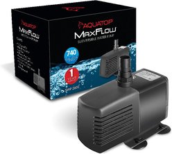 Aquatop MaxFlow Submersible Aquarium Pump, 740 GPH