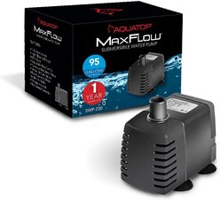 Aquatop MaxFlow Submersible Aquarium Pump, 95 GPH