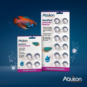 Aqueon AquaPacs Aquarium Ammonia Reducer, 12 pack, 10-gal