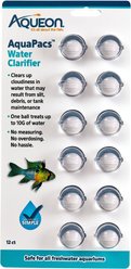 Aqueon AquaPacs Aquarium Water Clarifier, 12 pack, 10-gal
