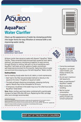 Show full view: Aqueon AquaPacs Aquarium Water Clarifier, 4 pack, 10-gal slide 9 of 11