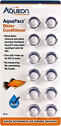 Aqueon AquaPacs Aquarium Water Conditioner, 12 pack, 10-gal