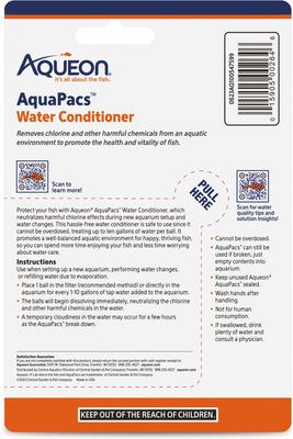 Show full view: Aqueon AquaPacs Aquarium Water Conditioner, 4 pack, 10-gal slide 9 of 11