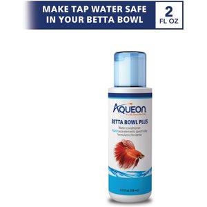 Aqueon Betta Bowl Plus Water Conditioner, 4-fl oz bottle