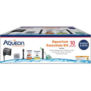 Aqueon Fish Aquarium Essentials Kit, 10-gal