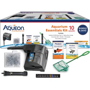 Aqueon Fish Aquarium Essentials Kit, 10-gal