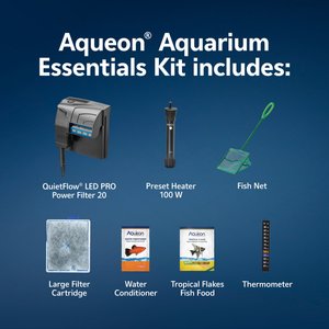Aqueon Fish Aquarium Essentials Kit, 29-gal