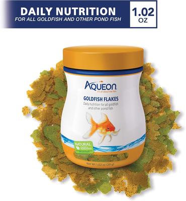 Show full view: Aqueon Goldfish Flaked Fish Food, 1.02-oz jar slide 3 of 11