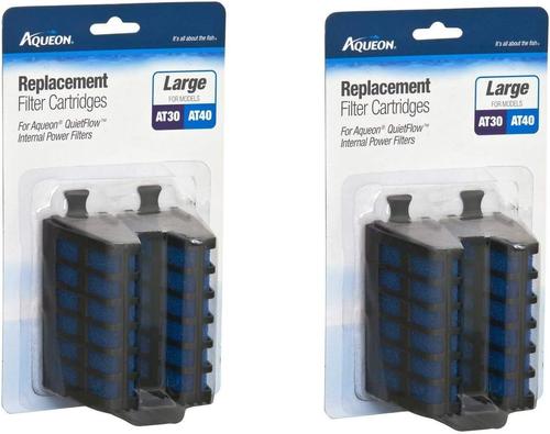 Show full view: Aqueon Large Internal Filter Replacement Cartridge, 4 count slide 3 of 3