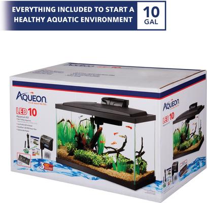 Show full view: Aqueon LED Fish Aquarium Starter Kit, 10-gal slide 2 of 11