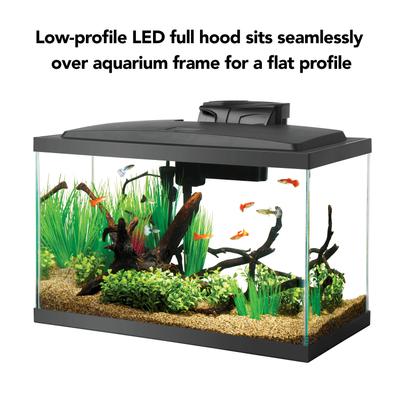 Show full view: Aqueon LED Fish Aquarium Starter Kit, 10-gal slide 5 of 11