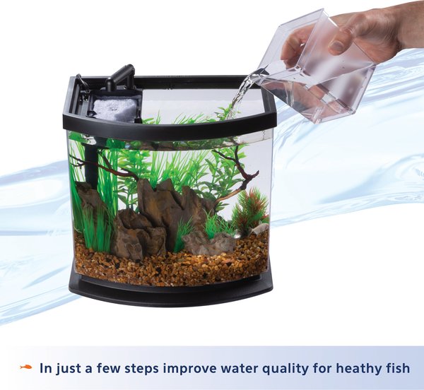 Aqueon LED MiniBow SmartClean Fish Aquarium Kit