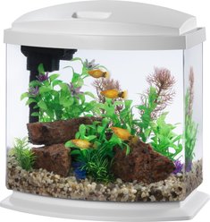 Aqueon LED MiniBow SmartClean Fish Aquarium Kit, White, 2.5-gal slide 1 of 9