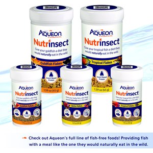 Aqueon Nutrinsect Fish-Free Fish Food Betta Pellets, 1.41-oz