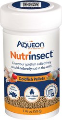 Aqueon Nutrinsect Fish-Free Fish Food Goldfish Pellets, 1.76-oz