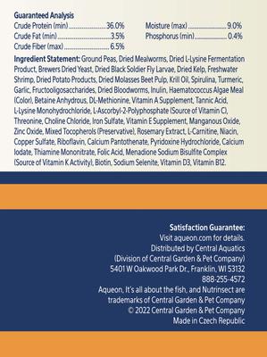 Show full view: Aqueon Nutrinsect Fish-Free Fish Food Goldfish Pellets, 1.76-oz slide 7 of 9