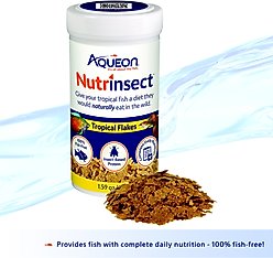 Aqueon Nutrinsect Fish-Free Fish Food Tropical Flakes, 1.59-oz slide 2 of 6