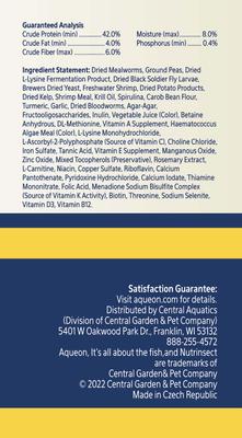 Show full view: Aqueon Nutrinsect Fish-Free Fish Food Tropical Flakes, 1.59-oz slide 6 of 6