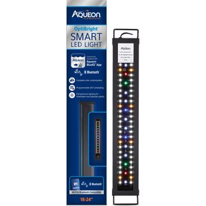 Aqueon OptiBright SMART LED Light Fixture, Black, 18 to 24-in