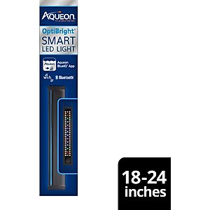 Aqueon OptiBright SMART LED Light Fixture, Black, 18 to 24-in