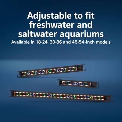 Show full view: Aqueon OptiBright SMART LED Light Fixture, Black, 30 to 36-in slide 5 of 12