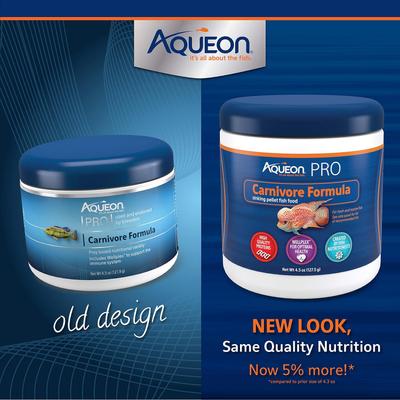 Show full view: Aqueon PRO Carnivore Formula Fish Food, 4.5-oz jar slide 8 of 9