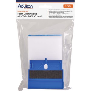 Aqueon ProScraper 3.0 Foam Cleaning Pad with Twist & Click Head