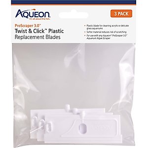 Aqueon ProScraper 3.0 Twist & Click Plastic Replacement Blades