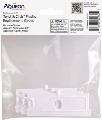 Show full view: Aqueon ProScraper 3.0 Twist & Click Plastic Replacement Blades slide 2 of 7