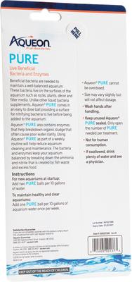 Show full view: Aqueon PURE Bacteria Supplement, 10-gal, 12 count slide 4 of 12