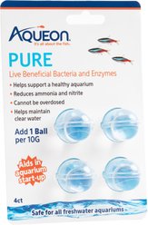 Aqueon PURE Bacteria Supplement, 10-gal, 4 count