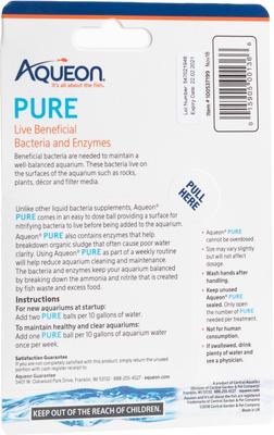 Show full view: Aqueon PURE Bacteria Supplement, 10-gal, 4 count slide 3 of 12