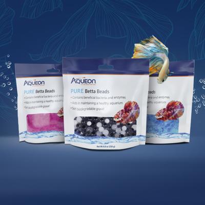 Show full view: Aqueon PURE Betta Beads Aquarium Water Care, 8.8-oz bag, Blue slide 6 of 12