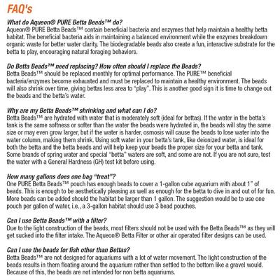 Show full view: Aqueon PURE Betta Beads Aquarium Water Care, 8.8-oz bag, Purple slide 9 of 12