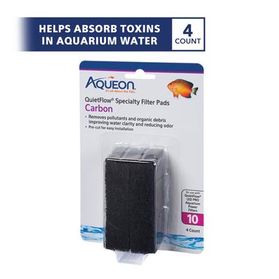 Show full view: Aqueon QuietFlow 10 Carbon Reducing Specialty Filter Pad, 4 count slide 4 of 9