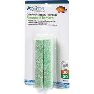 Aqueon QuietFlow 30/50 Phosphate Reducing Specialty Filter Pad, 4 count