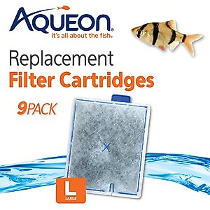 Aqueon QuietFlow Large Replacement Filter Cartridges, 9 count