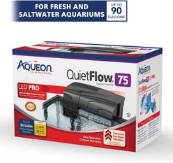 Aqueon QuietFlow LED PRO Aquarium Power Filter, Size 75 slide 2 of 9