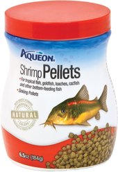 Aqueon Shrimp Pellets Fish Food, 6.5-oz jar