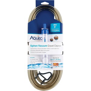 Aqueon Siphon Vacuum Aquarium Gravel Cleaner, Mini, 5-in