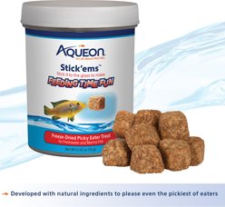 Aqueon Stick'ems Freeze-Dried Picky Eater Treat Fish Food, 0.7-oz bag slide 2 of 9