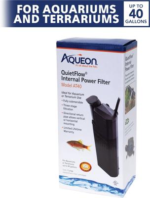 Show full view: Aqueon Submersible Internal Aquarium Filter, 40-gal slide 4 of 6