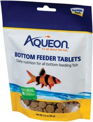 Aqueon Tablets Bottom Feeder Fish Food, 3-oz bag