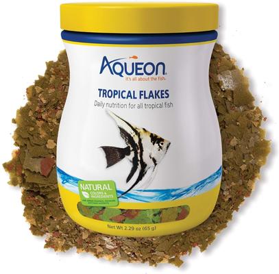 Show full view: Aqueon Tropical Flakes Freshwater Fish Food, 2.29-oz jar slide 8 of 10